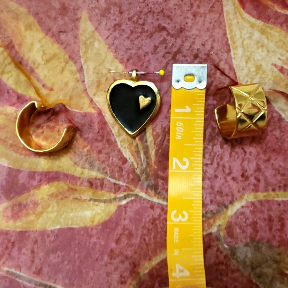 Art deco pendent and earings